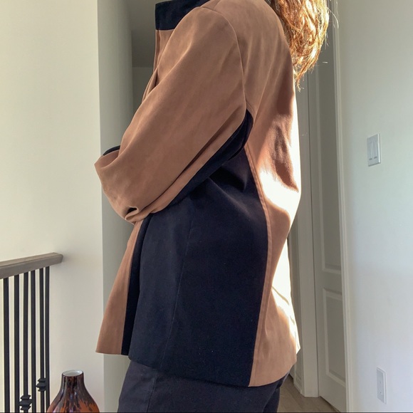 suede-like colorblock jacket - Picture 5 of 5